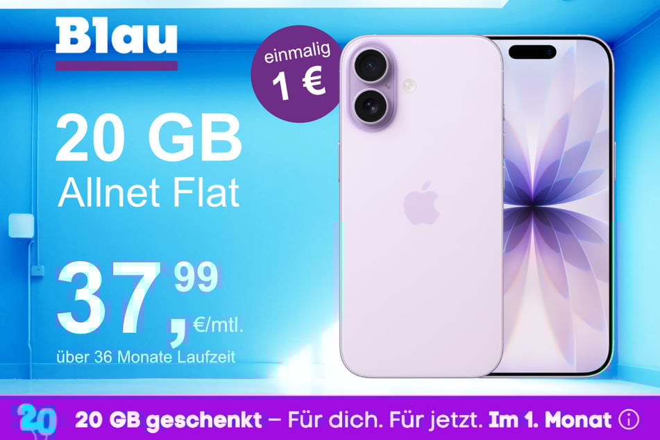 Das neue iPhone 17 im o2 Mobile M für einmalig 1 Euro.