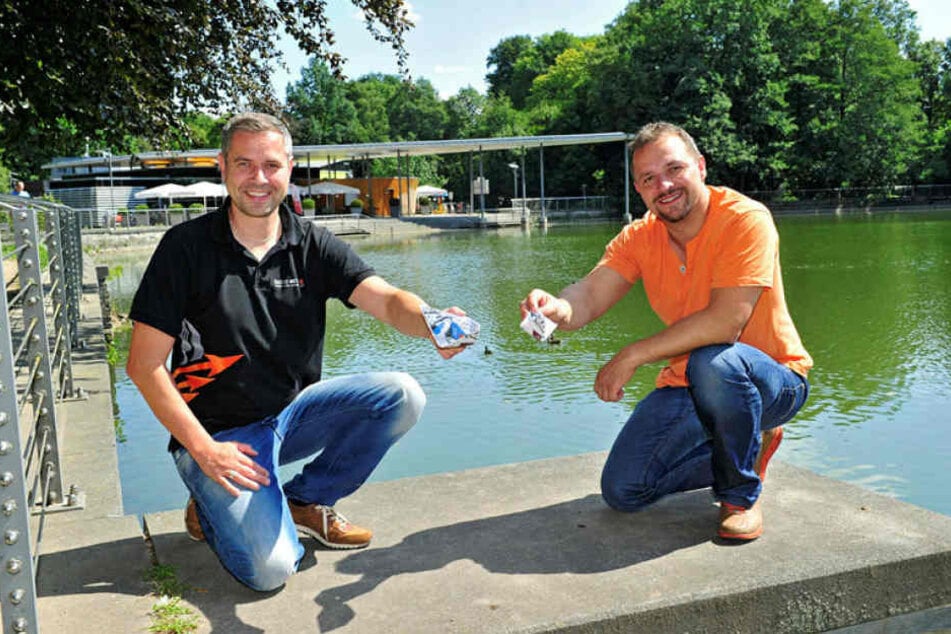 Pelzmühlen-Betreiber André Gruhle (42) hofft, dass die Fontäne 2019 wieder auf Vordermann gebracht wird.