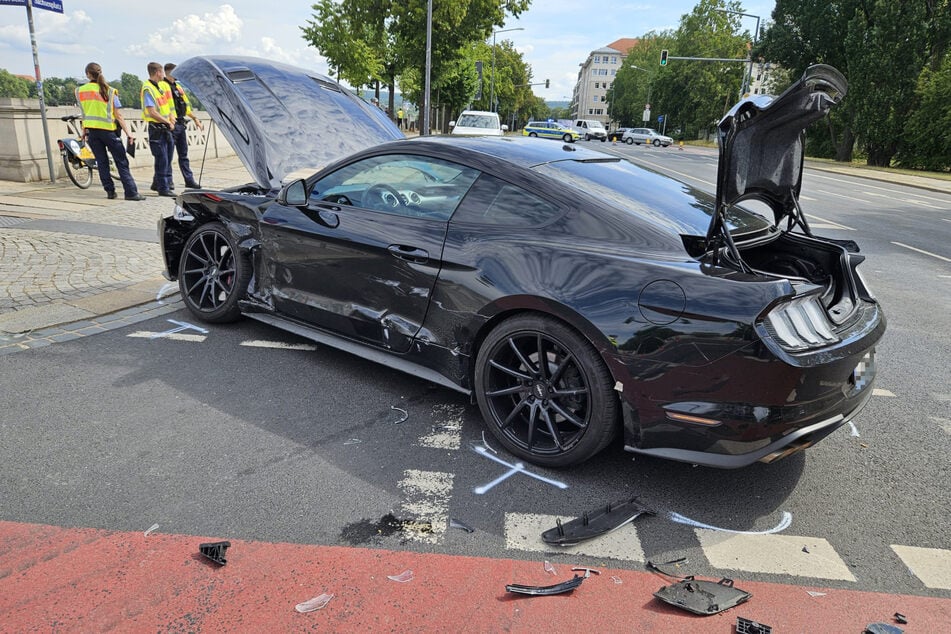 Der Mustang war nicht mehr fahrtauglich.