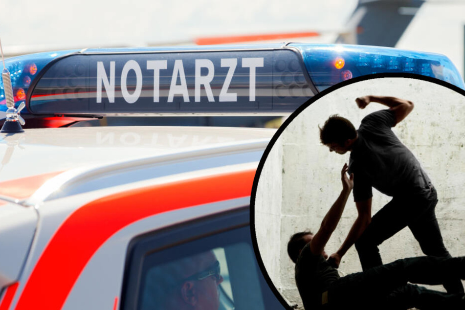 Das alkoholisierte Opfer musste während seiner Vernehmung ins Krankenhaus eingeliefert werden. (Symbolfoto / Bildcollage)