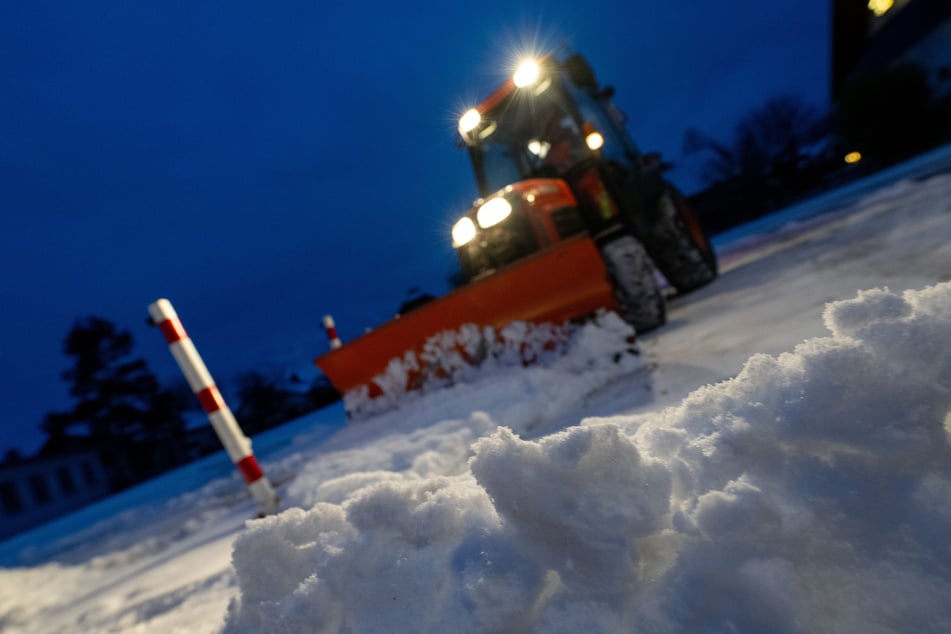 Am Samstagmorgen war der Räumdienst, wie hier in Untermerzbach, viel gefordert.