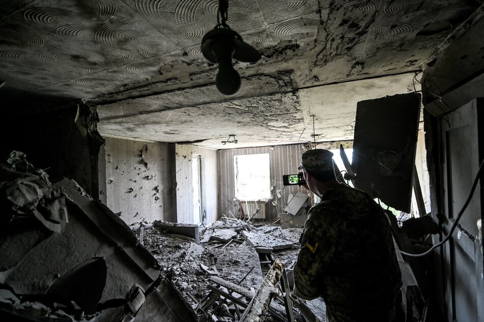 Russland hat wiederholt Wohngebiete in der Ukraine bombardiert. Auch dieses Foto darf in der Russischen Föderation nicht gezeigt werden.
