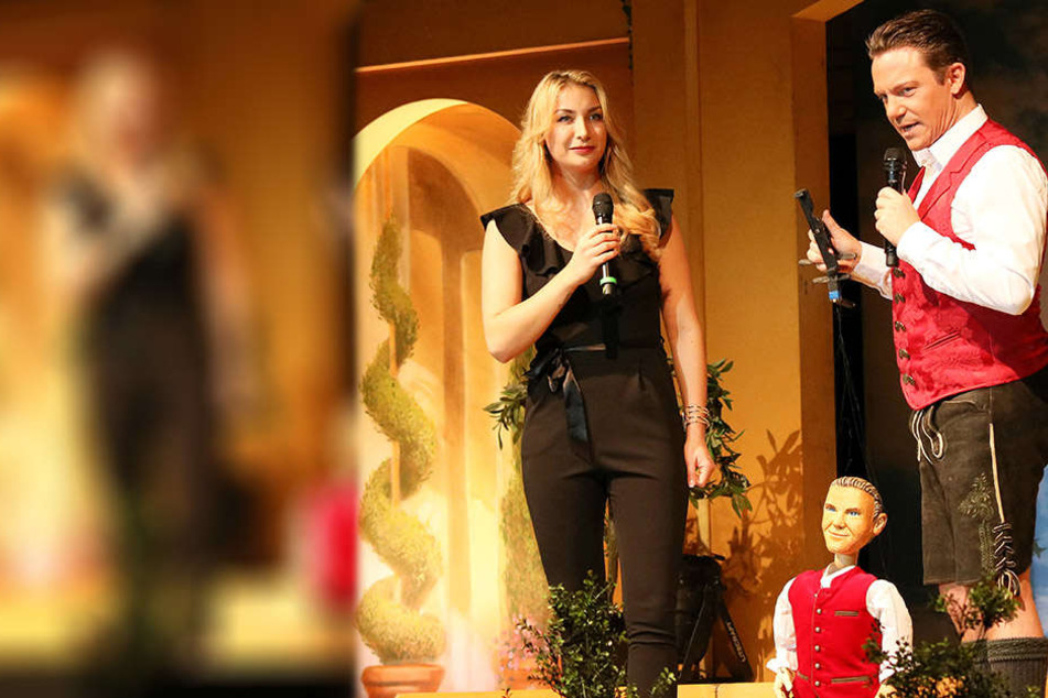 Stefan Mross hat seine Marionette "Kleiner Stefan" von seiner Freundin Anna-Carina Woitschack (l.) geschenkt bekommen. Jetzt wurde sie offenbar gestohlen.
