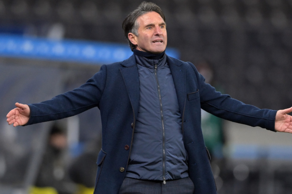 Bruno Labbadia (54) kassierte mit Hertha ein 2:5 gegen Borussia Dortmund.