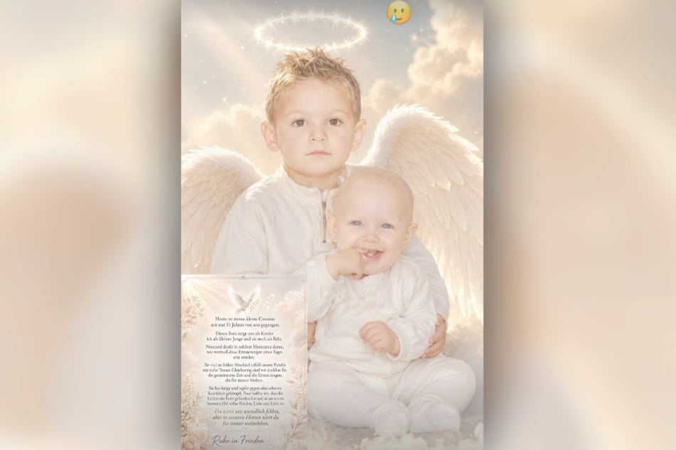 Mit diesem süßen Kinderfoto trauert Pietro Lombardi um seine jüngere Cousine.