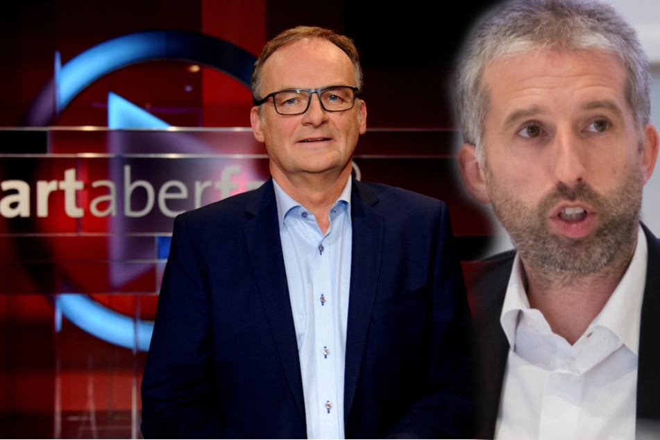 Tübingens Oberbürgermeister Boris Palmer (48, Grüne, rechts im Bild) ist zur ARD-Sendung "Hart aber fair" von Moderator Frank Plasberg (63) am 30. November eingeladen. (Fotomontage)