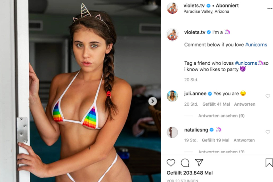 Violet Summers (20) hat bei Instagram knapp sechs Millionen Follower.