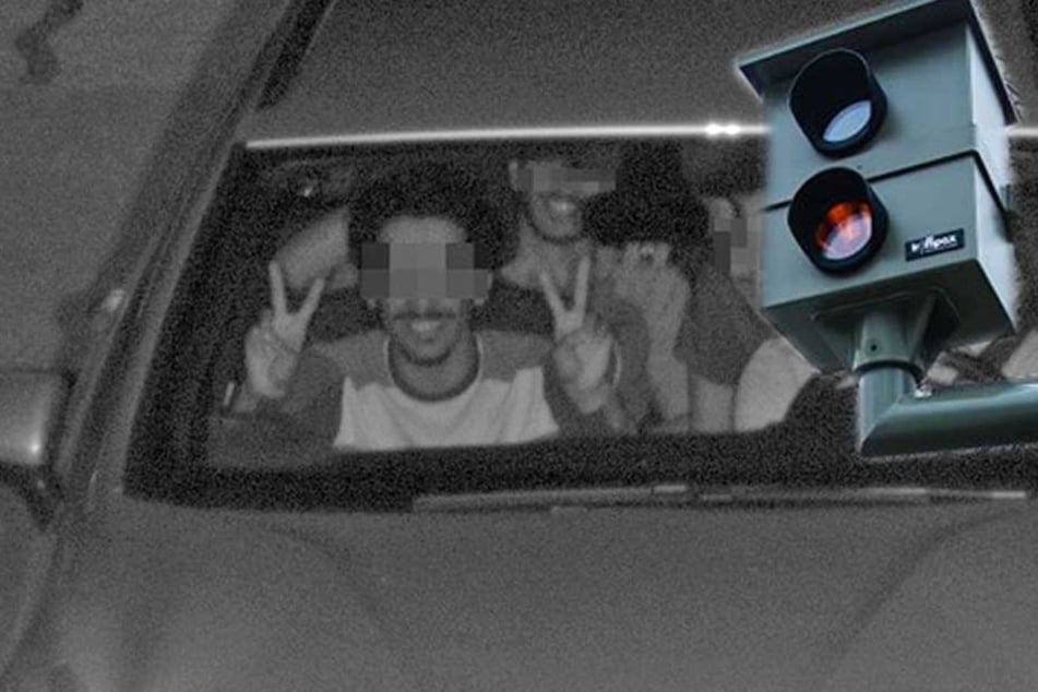 Peace! Diese Touris rasen absichtlich in den Blitzer