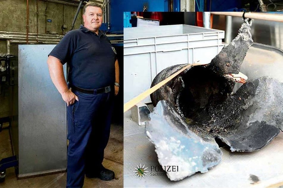 Sprengmeister Holger Klemig (56) hat das "Biest von Löbtau" schließlich zur Strecke gebracht. Als Chef des Kampfmittelbeseitigungesdienstes ist er nun der "Besitzer" der Dresdner Rekord-Bombe.