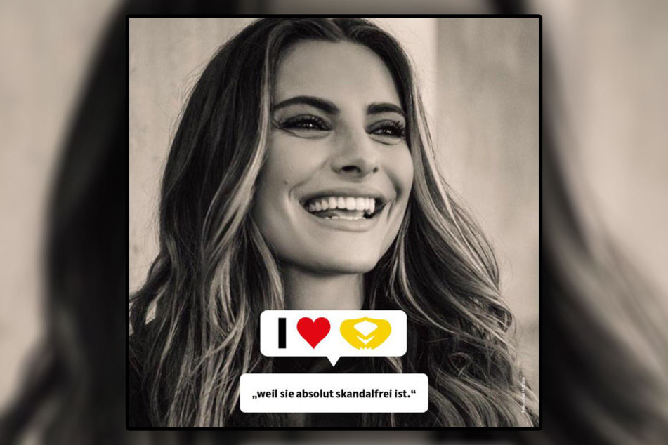 "weil sie absolut skandalfrei ist." - Sophia Thomalla unterstützt Merkels Wahlkampf.