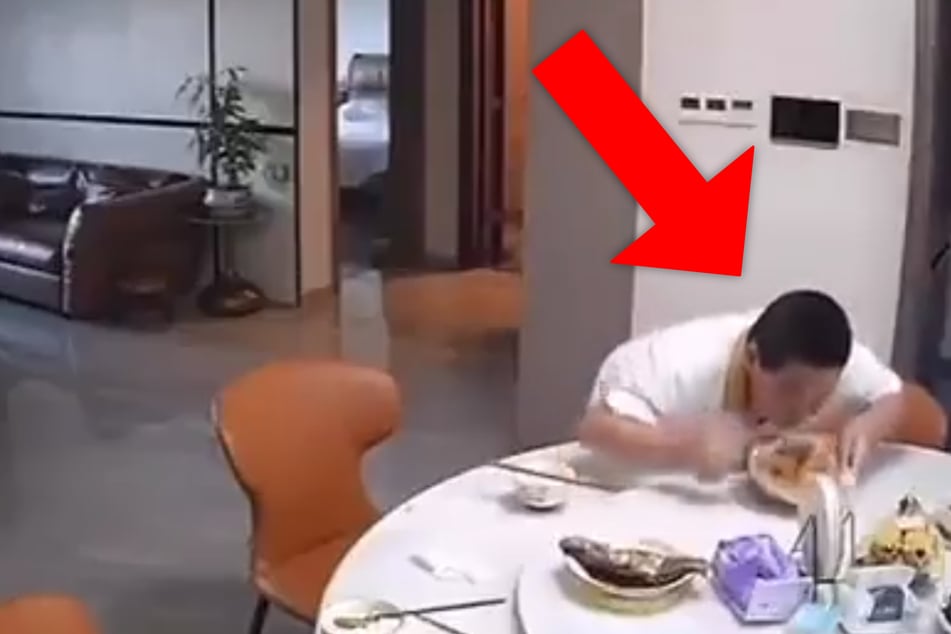 Aardbeving verrast gezin tijdens de maaltijd: wat een kleine jongen vervolgens doet, zorgt voor tranen van het lachen