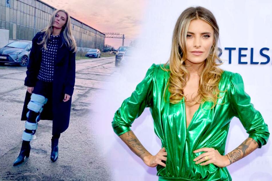 Sophia Thomalla zeigt sich mit Knie-Orthese: Ihre Fans können nur lachen!