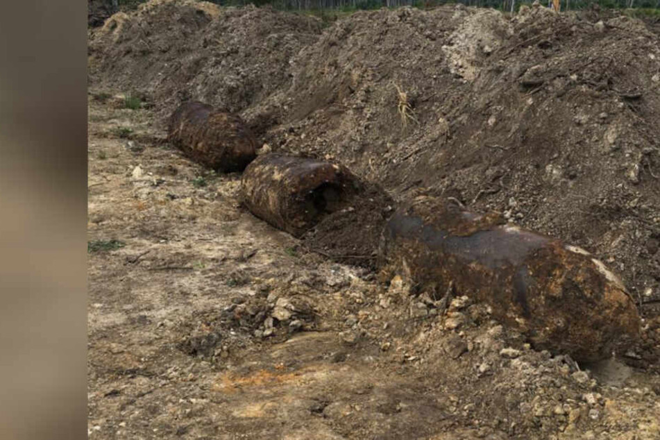 Diese beiden Bomben wurden Anfang August an der A4 gefunden.