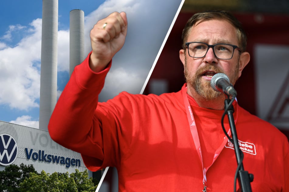 Protest bei VW in Zwickau: Beschäftigte verlassen Betriebsversammlung