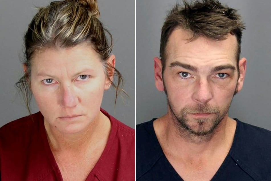 This combination of booking photos obtained from the Oakland County Sheriff's Office in Michigan on December 4, 2021, shows Jennifer (l) and James Crumbley (r) of Oxford, Michigan.