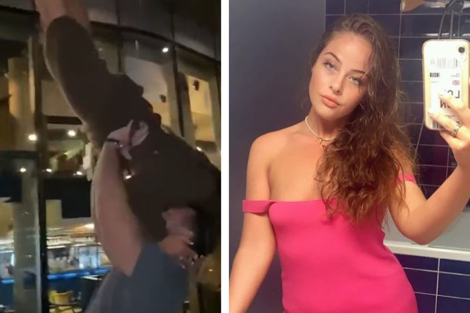 Links: der professionelle Beginn einer Dirty-Dancing-Performance. Rechts: ein Insta-Selfie, das Olivia Morrison zeigt.