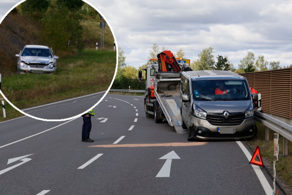 Vorfahrts-Crash in Mittelsachsen: Drei Verletzte