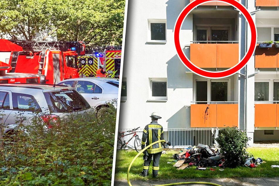 Brand auf Balkon: Feuerwehr mit 28 Kräften im Einsatz!