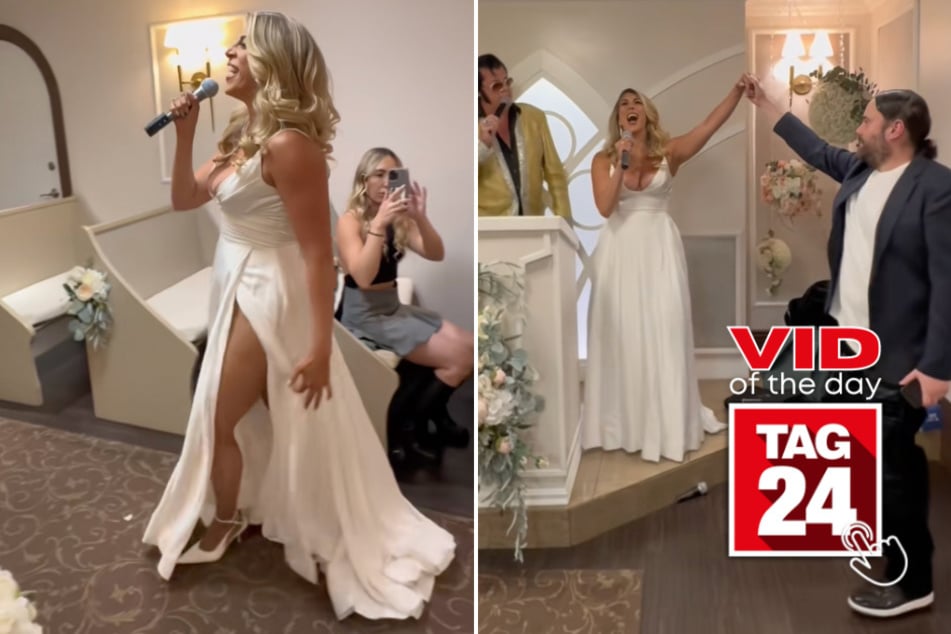 viral videos: Viral Video of the Day for August 9, 2025: Bride stuns groom with epic Elvis tribute at their wedding!
