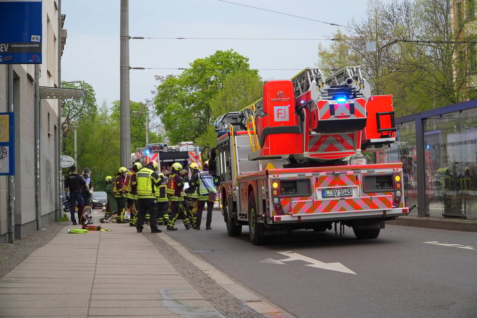 Mehrere Fahrzeuge der Feuerwehr waren vor Ort.