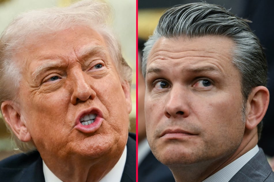 The CIA is reportedly arming Kurdish forces in Iraq and other key opposition groups after President Donald Trump's (l.) administration launched a war on Iran.