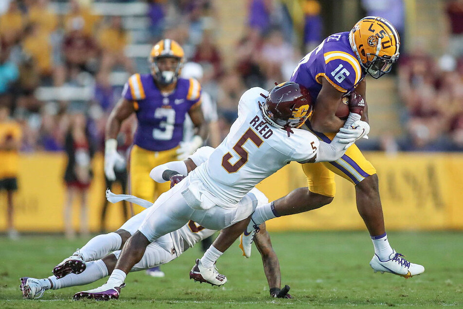 Sein vielleicht bestes Spiel während der College-Zeit machte Devonni Reed (l.) wohl gegen die LSU.