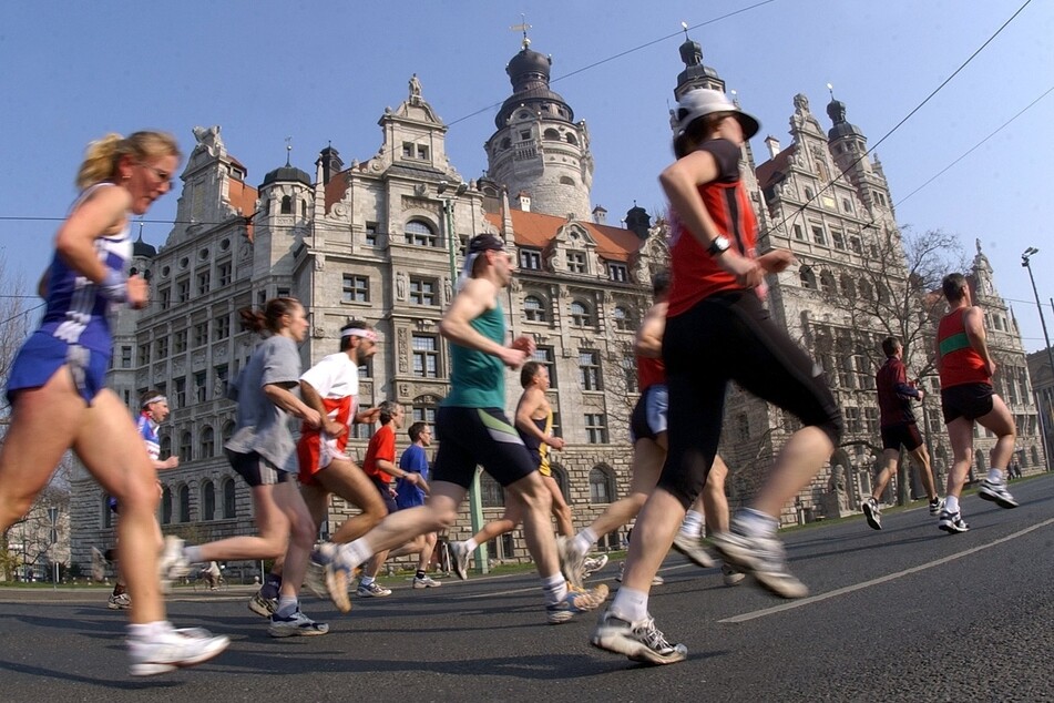 Tausende Läufer werden am Sonntag im Leipziger Stadtgebiet erwartet. (Archiv)