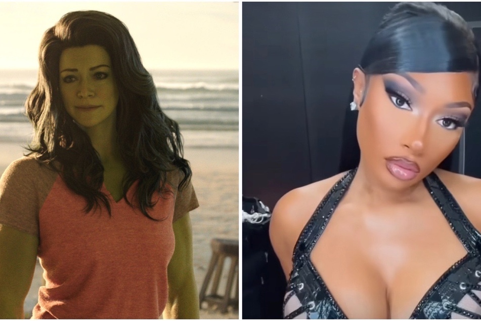 Attention hotties! Hot girl court is in now in session as Megan Thee Stallion (r) has made her anticipated cameo in the Marvel Cinematic Universe's latest show She-Hulk.