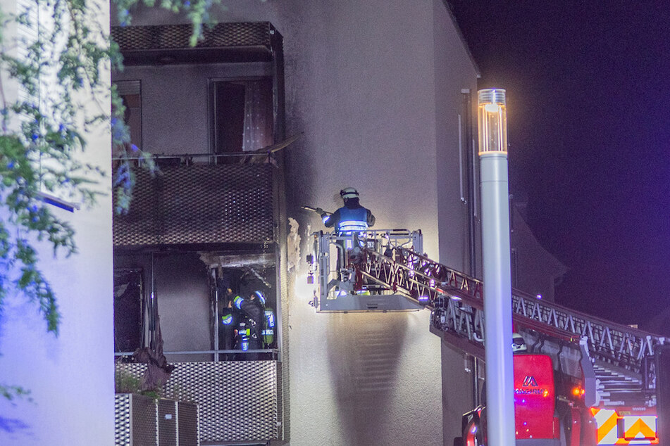 Die Wohnung in Nürnberg brannte komplett aus.