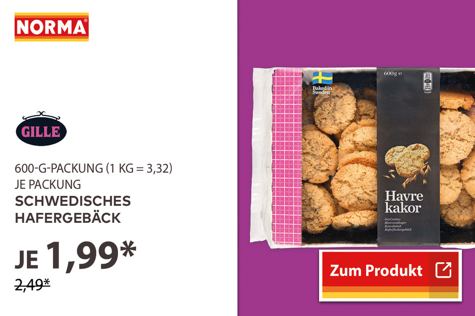 Hafergebäck für 1,99 Euro