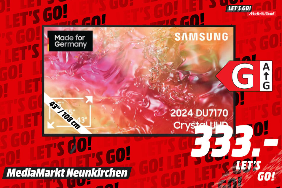 43-Zoll Samsung-Fernseher für 333 Euro.