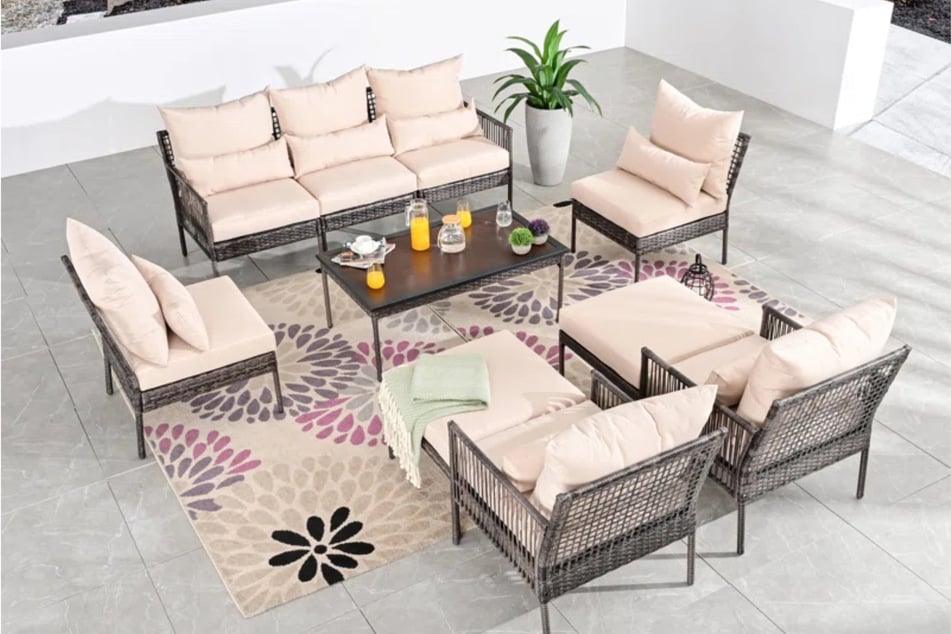 Wayfair's massive backyard sale is back! This modern patio set is now 65% off