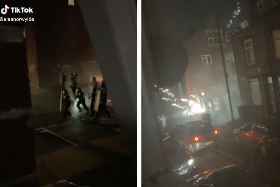 Polizei und Feuerwehr mit Feuerwerkskörpern, Benzinbomben und Molotow-Cocktails angegriffen!