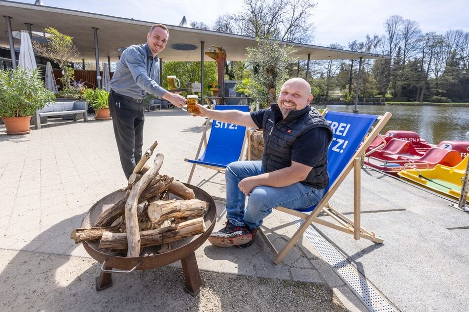 In der Pelzmühle stehen die Feuerschalen für das Hexenfeuer schon bereit.