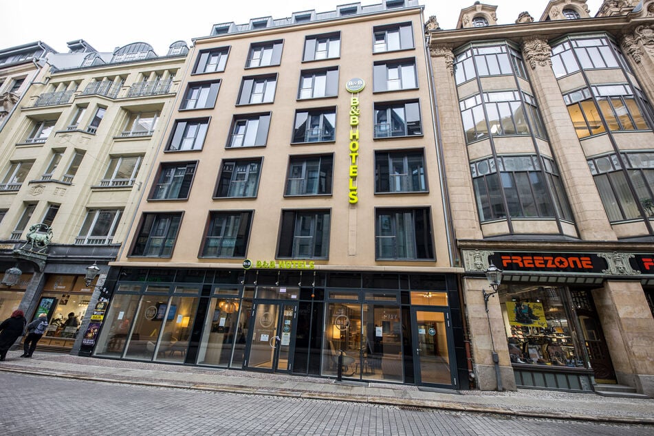 Das B&amp;B-Hotel in der Leipziger City - hier gab es an Neujahr einen hinterhältigen Brandanschlag.