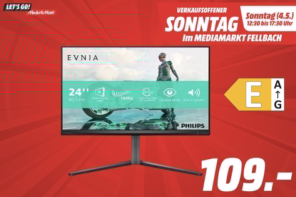 Philips-Gaming-Monitor für 109 Euro.
