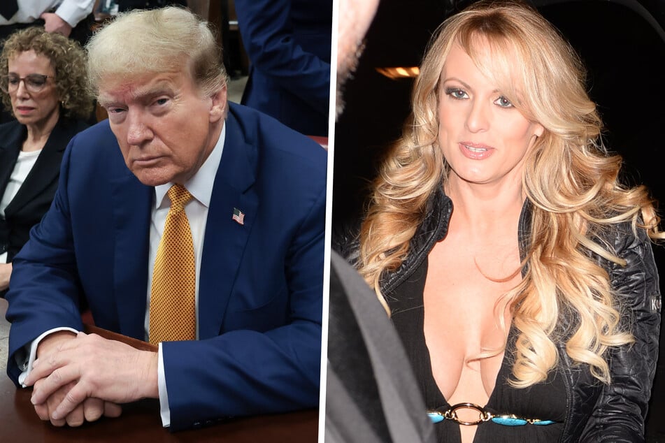 Der ehemalige US-Präsident Donald Trump (77) musste im Gericht Pornodarstellerin Stormy Daniels (45) zuhören.