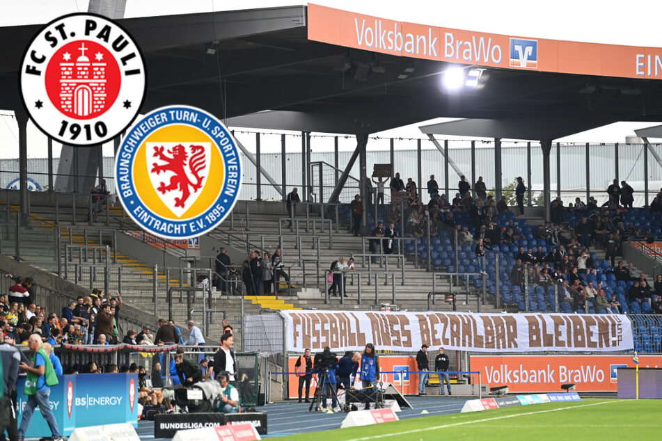 Leere Ränge: St. Pauli-Fans boykottieren Spiel bei Eintracht Braunschweig