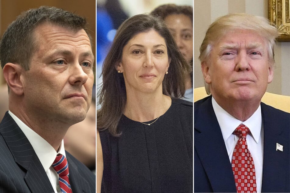 Former president Donald Trump has been ordered by a federal judge to be deposed in lawsuits from former FBI officials Peter Strzok (l.) and Lisa Page (c.).