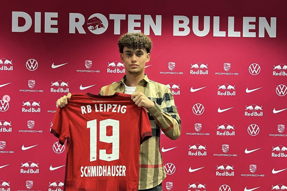 Neu im U19-Team von RB Leipzig: Stürmer Oliver Schmidhauser (18).