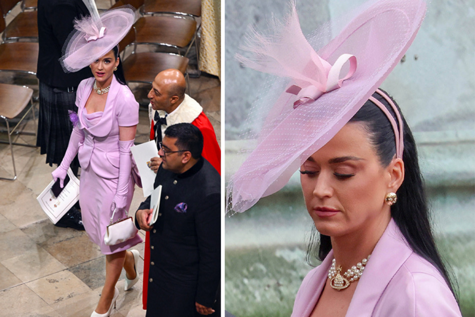 Katy Perry momentarily struggled to find her seat at King Charles III's coronation on Saturday.