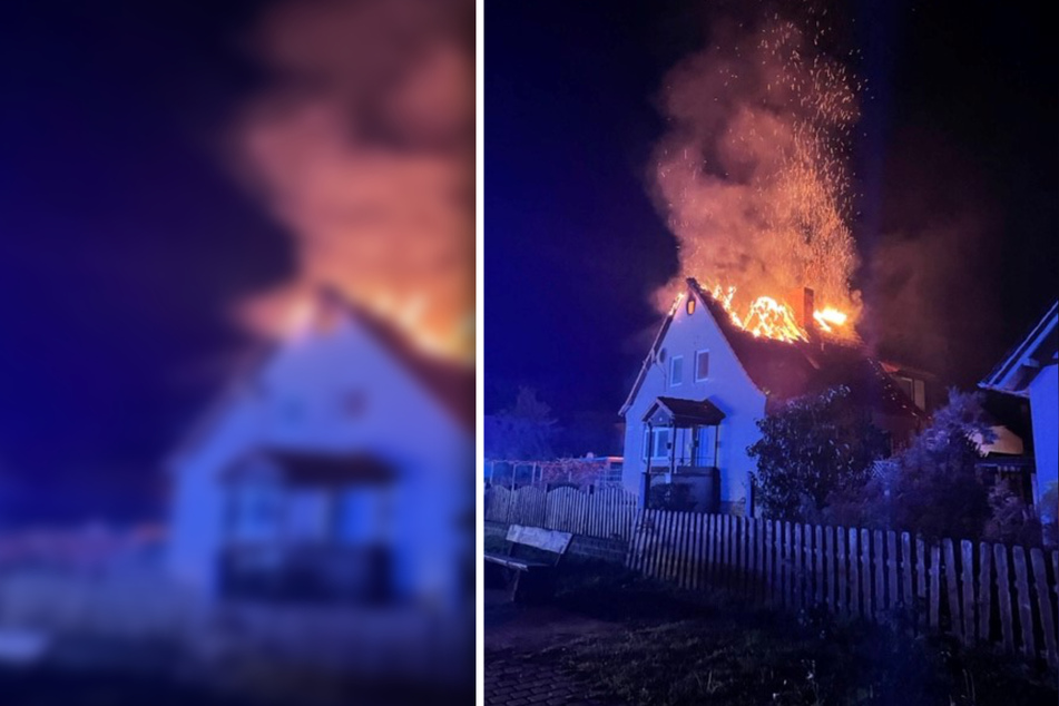 Feuerwehreinsatz im Harz: Einfamilienhaus brennt lichterloh!