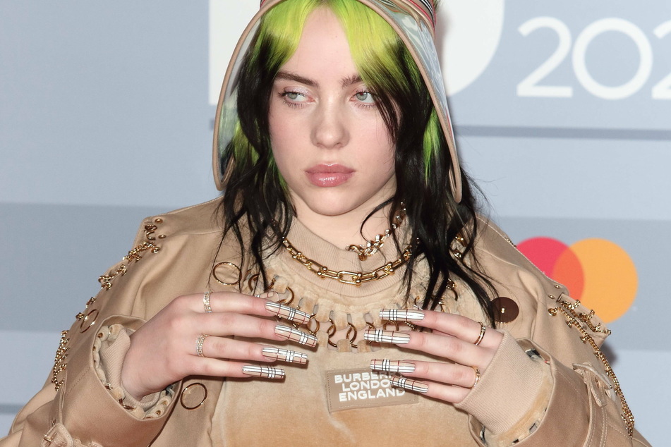 Billie Eilish (18) at the 40th Brit Awards.