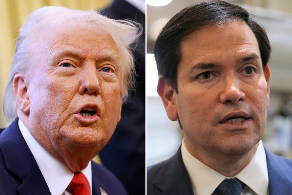 Marco Rubio (r.) said Monday he was hopeful after a visit that Panama would adequately address US concerns over Chinese influence in the Panama Canal following President Trump's threats to seize it.