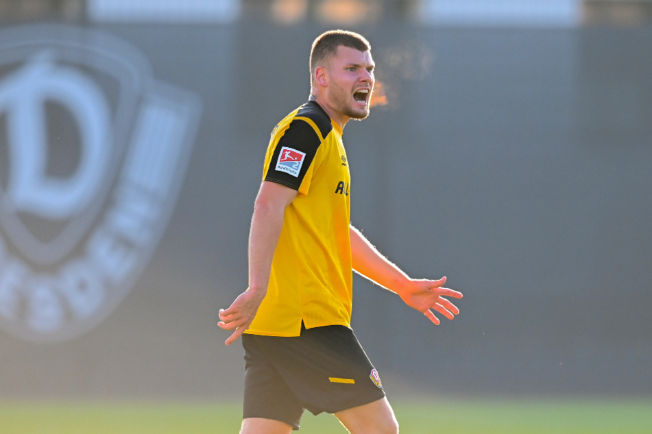 Kevin Ehlers (21) gehörte in der Spielzeit 2018/2019 erstmals zum Zweitliga-Kader von Dynamo Dresden.