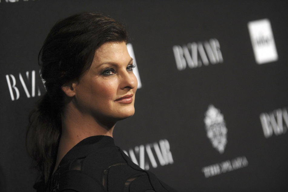 Linda Evangelista at the Harper's Bazaar Icons Celebration in 2014.