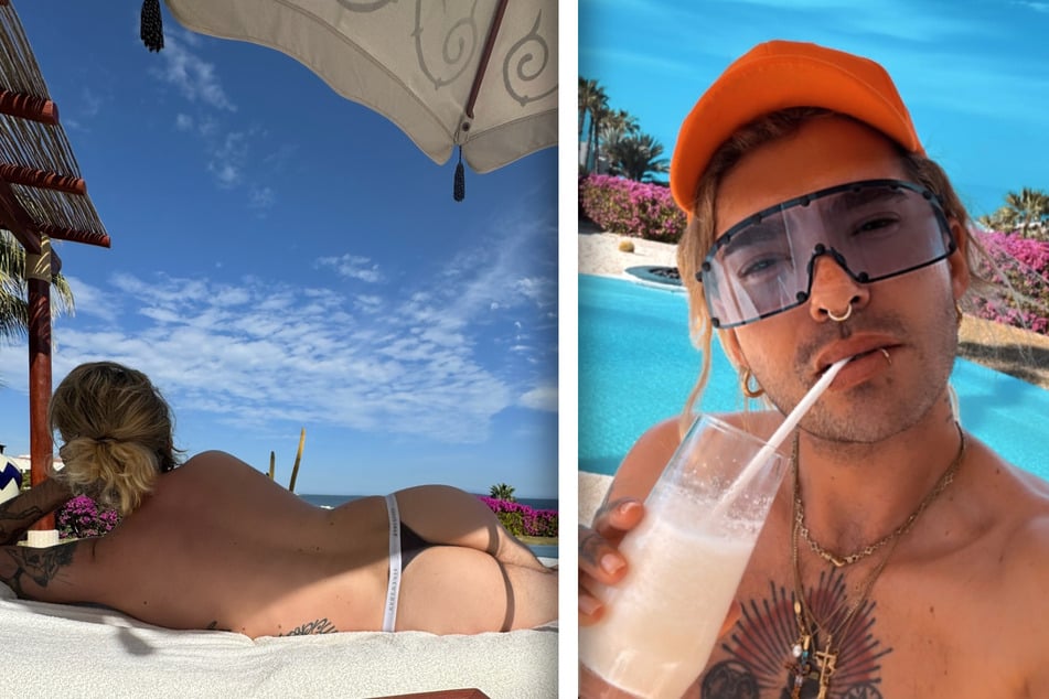 Tokio-Hotel-Frontmann Bill Kaulitz (35) ließ es sich in seinem Urlaub richtig gut gehen.