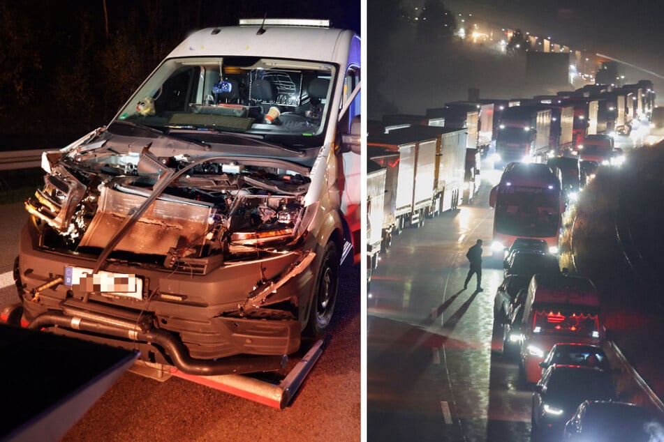 Unfall A4: Vollsperrung auf A4 nach heftigem Crash