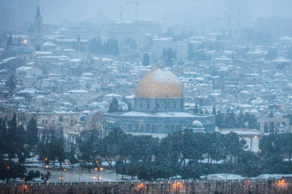 Das gab's seit Jahren nicht! Schneefall in Jerusalem