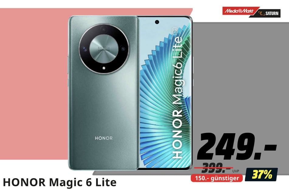 Honor Magic 6 Lite für 249 statt 399 Euro.